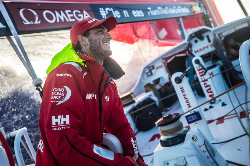 Leg 4, Melbourne to Hong Kong, day 14 on board MAPFRE, Blair Tuke photo copyright Ugo Fonolla / Volvo Ocean Race taken at  and featuring the Volvo One-Design class