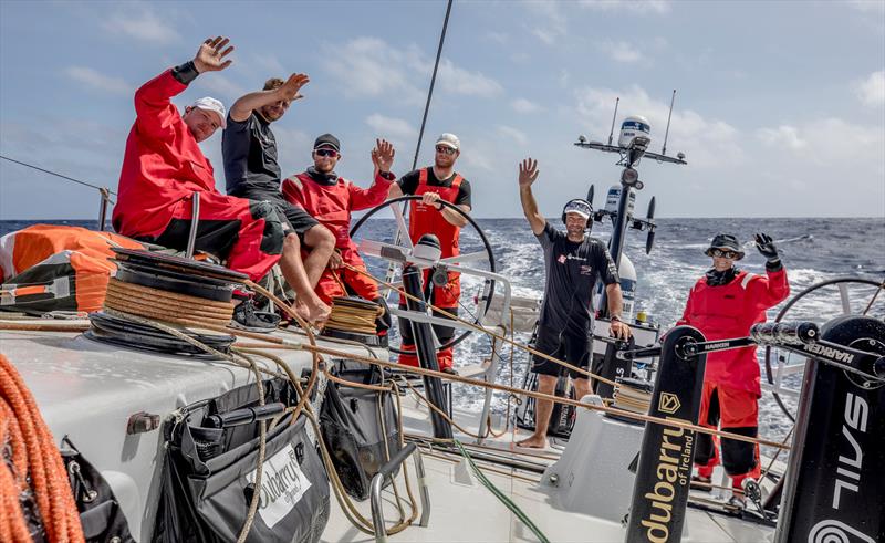 Leg 4, Melbourne to Hong Kong, day 16 Live X call to a School in Hong Kong and David Witt answers questions from the school children on board Sun Hung Kai / Scallywag. - photo © Konrad Frost / Volvo Ocean Race