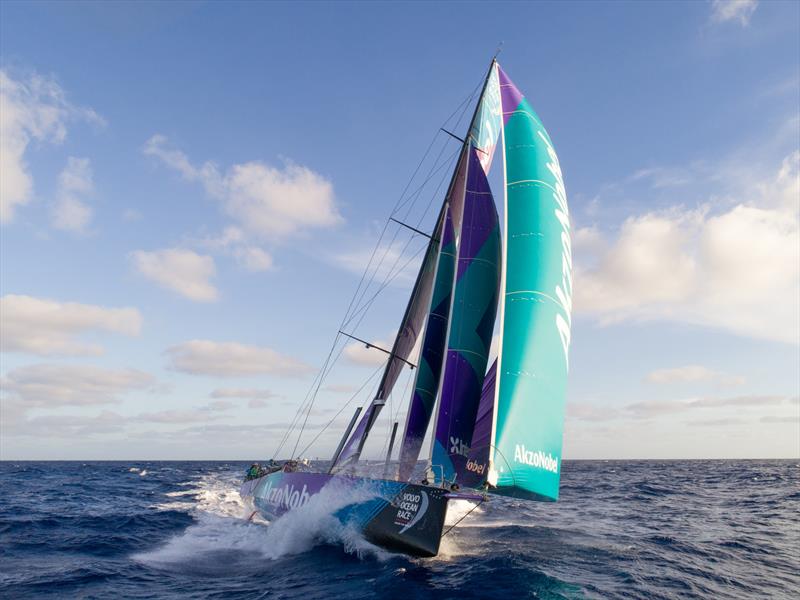 Leg 4, Melbourne to Hong Kong, day 17. Onboard Azkonobel in stealth mode on the final setup to Hong Kong. - photo © Sam Greenfield / Volvo Ocean Race