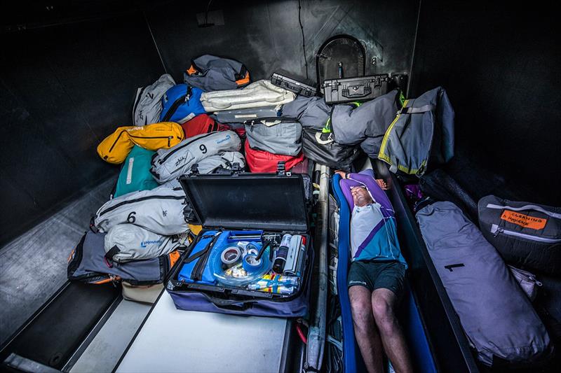 Below decks on AzkoNobel - photo © Volvo Ocean Race