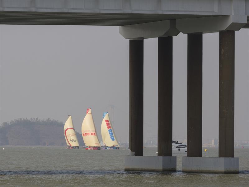 VOR 2017-18 Nansha Stopover. In-Port Race. - photo © Guy Nowell