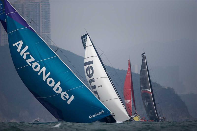 Volvo Ocean Race: Leg 6 to Auckland, start day. 07 February - photo © Pedro Martinez / Volvo Ocean Race