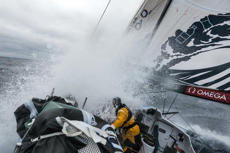 Leg 6 to Auckland, day 5 on board Turn the Tide on Plastic. The bow is somewhere up there. 10 February,  2018. - photo © James Blake / Volvo Ocean Race