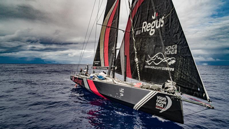 Leg 6 to Auckland, day 10 on board Sun hung Kai / Scallywag. Drone in the Doldrums. 16 February,  photo copyright Jeremie Lecaudey / Volvo Ocean Race taken at  and featuring the Volvo One-Design class