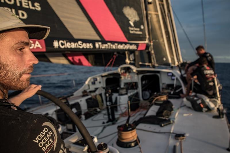 Volvo Ocean Race Leg 6 to Auckland, day 12 on board Sun hung Kai / Scallywag. Markus Ashley-Jones.18 February photo copyright Jeremie Lecaudey / Volvo Ocean Race taken at  and featuring the Volvo One-Design class
