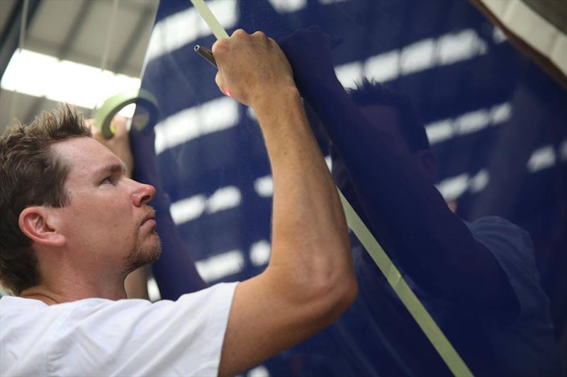 Vestas 11th Hour Racing under repair in the Yachting Developments Ltd facility in Auckland - photo © Vestas 11th Hour Racing