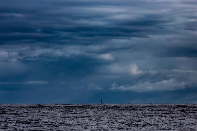 Leg 6 to Auckland, Day 13 on board Sun hung Kai / Scallywag. Look who is here! AkzoNobel on our tail in 3 knors of wind. 18 February, . - photo © Jeremie Lecaudey / Volvo Ocean Race