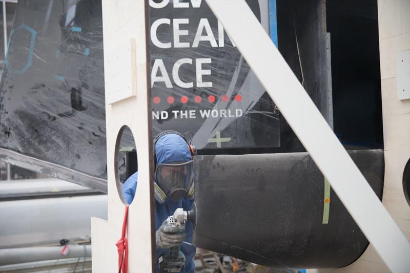 Vestas 11th Hour racing under repair at Yachting Developments Ltd, Auckland NZ, February 20, 2018 photo copyright Brendon O'Hagan taken at  and featuring the Volvo One-Design class