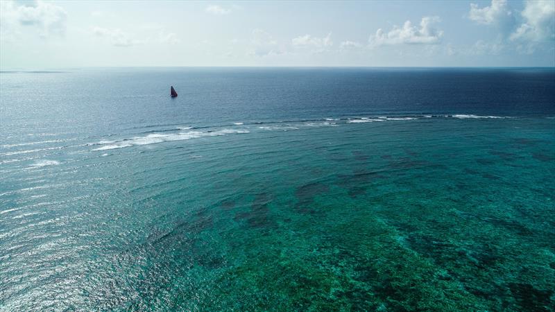 Leg 6 to Auckland, day 17 on board Dongfeng. Drone shots. 22 February,  photo copyright Martin Keruzore / Volvo Ocean Race taken at  and featuring the Volvo One-Design class