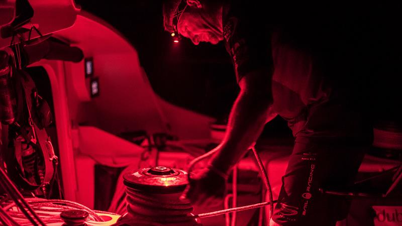 Leg 6 to Auckland, day 15 on board Sun hung Kai / Scallywag. Night shots. John Fisher. 22 February, . - photo © Jeremie Lecaudey / Volvo Ocean Race