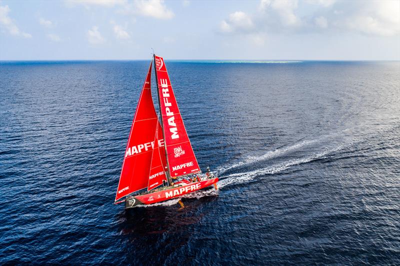 Leg 6 to Auckland, day 17 on board MAPFRE, Passing next to a reef of New Caledonia. 23 February,  photo copyright Ugo Fonolla / Volvo Ocean Race taken at  and featuring the Volvo One-Design class
