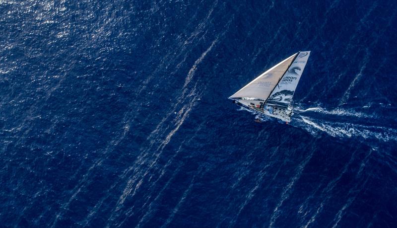 Leg 6 to Auckland, day 17 on board Turn the Tide on Plastic. The boat has been passing through an Algal Bloom for the last 4 to 5 days. Today was some of the thickest. 23 February,  photo copyright James Blake / Volvo Ocean Race taken at  and featuring the Volvo One-Design class