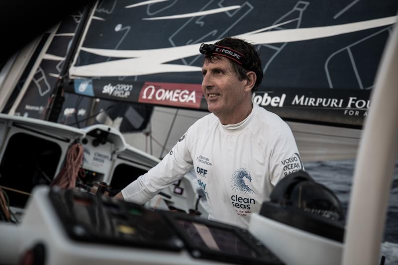 Leg 6 to Auckland, day 18 on board Turn the Tide on Plastic. Navigator Brian Thompson delivers mornig update. 23 February, . - photo © James Blake / Volvo Ocean Race