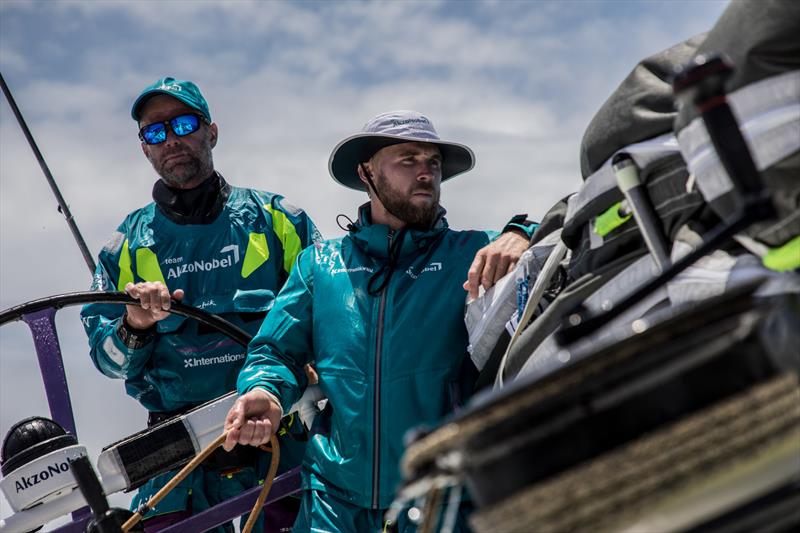 Leg 6 to Auckland, day 18 on board AkzoNobel, Canon stills and Brad fFarrand in action, 24 February, . - photo © Rich Edwards / Volvo Ocean Race