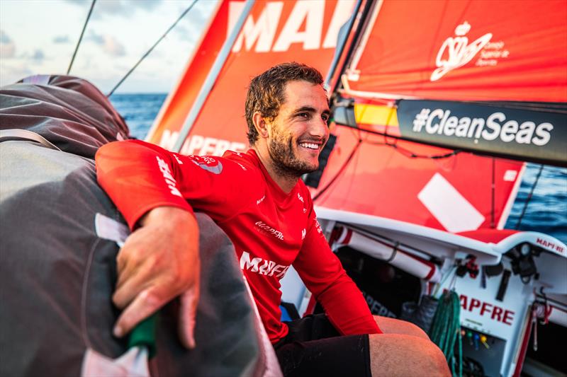 Leg 6 to Auckland, day 18 on board MAPFRE, Blair Tuke. 23 February,  photo copyright Ugo Fonolla / Volvo Ocean Race taken at  and featuring the Volvo One-Design class