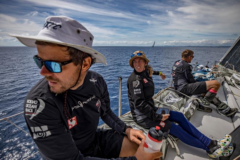 Leg 6 to Auckland, day 20 on board Sun hung Kai / Scallywag. Shall they worry about Dee Caffari yet? 26 February, . - photo © Jeremie Lecaudey / Volvo Ocean Race