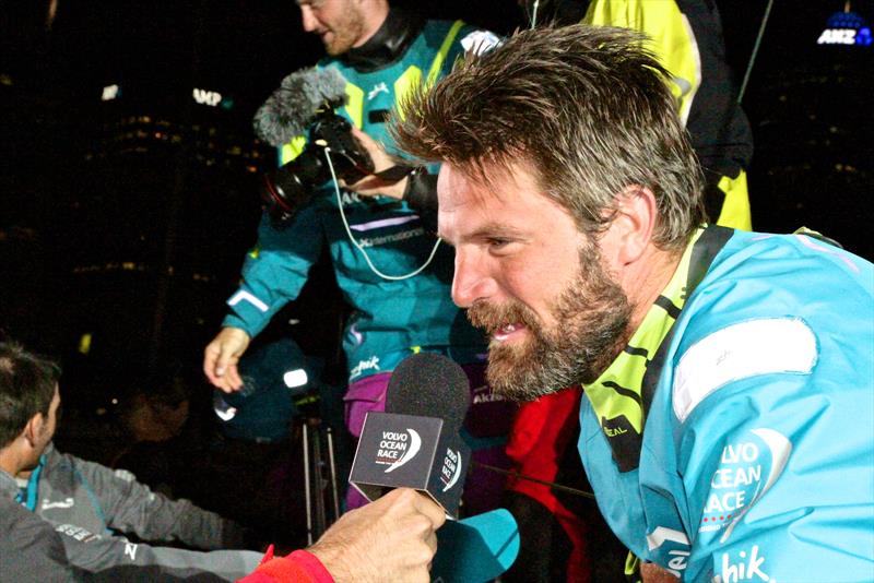 Skipper Simeon Tienpont after winning Leg 6, Volvo Ocean Race - Leg 6 Finish, Auckland, February 28, - photo © Richard Gladwell