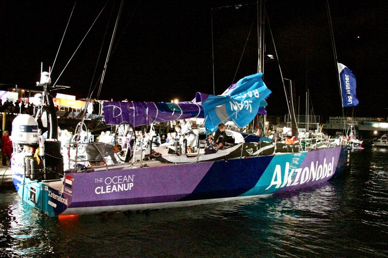 Leg 6 winner, Team AzkoNobel, Volvo Ocean Race - Leg 6 Finish, Auckland, February 28, photo copyright Richard Gladwell taken at  and featuring the Volvo One-Design class