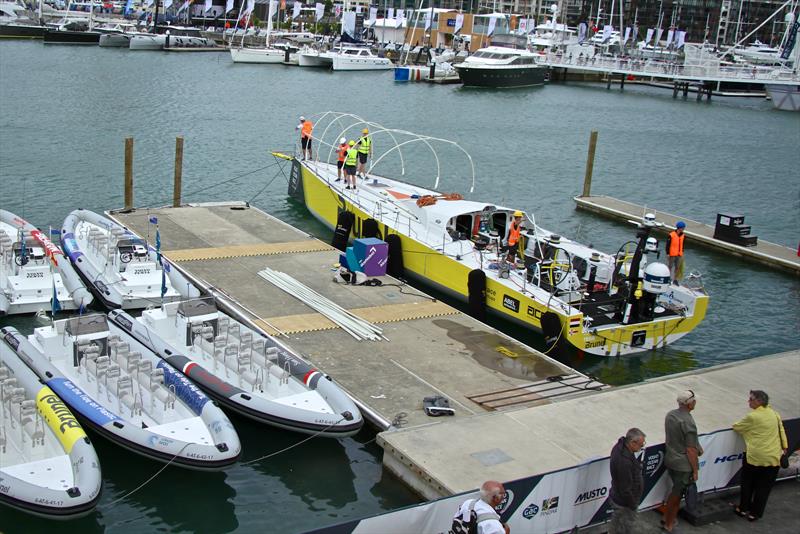 Brunel was the last to be hauled - Volvo Ocean Race - Auckland Stopover after Leg 6 Finish, Auckland, February 28, - photo © Richard Gladwell