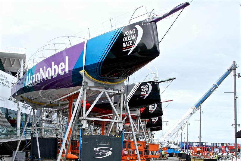 VO65 Haulout - Volvo Ocean Race - Auckland Stopover after Leg 6 Finish, Auckland, February 28, photo copyright Richard Gladwell taken at  and featuring the Volvo One-Design class