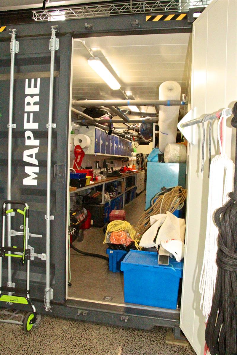 Each team has its own container inside the Viaduct Events Centre - Volvo Ocean Race - Auckland Stopover after Leg 6 Finish, Auckland, February 28, - photo © Richard Gladwell