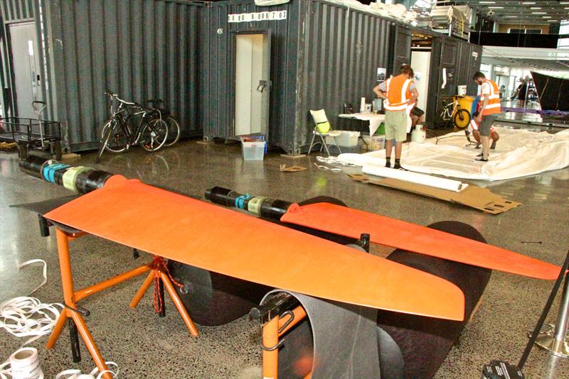 VO 65 rudders, Volvo Ocean Race - Auckland Stopover after Leg 6 Finish, Auckland, February 28, - photo © Richard Gladwell