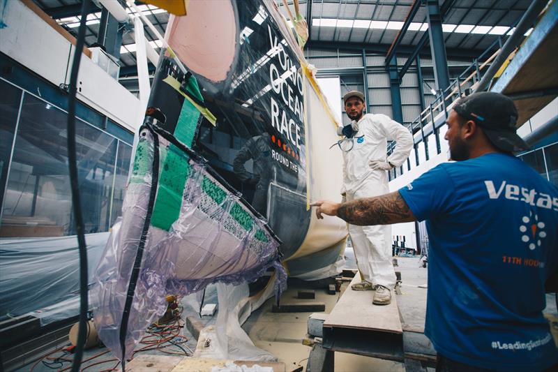 Vestas 11th Hour Racing repairs underway at YDL facilities, West Auckland  - March 1, 2018 - photo © Vestas 11th Hour Racing