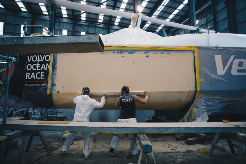 Vestas 11th Hour Racing repairs underway at YDL facilities, West Auckland  - March 1, 2018 photo copyright Vestas 11th Hour Racing taken at  and featuring the Volvo One-Design class