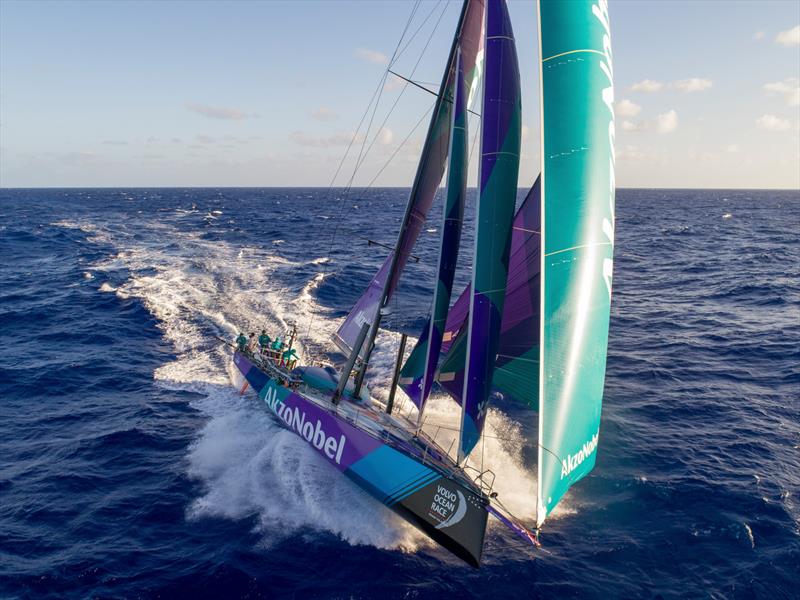 Leg 4, Melbourne to Hong Kong, day 14. Onboard AzkoNobel in the South Pacific near Challenger Deep. - photo © Sam Greenfield / Volvo Ocean Race