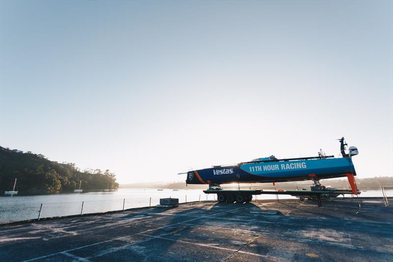 Vestas 11th Hour Racing about to relaunch from the old flying boat base at Hobsonville - photo © Vestas 11th Hour Racing