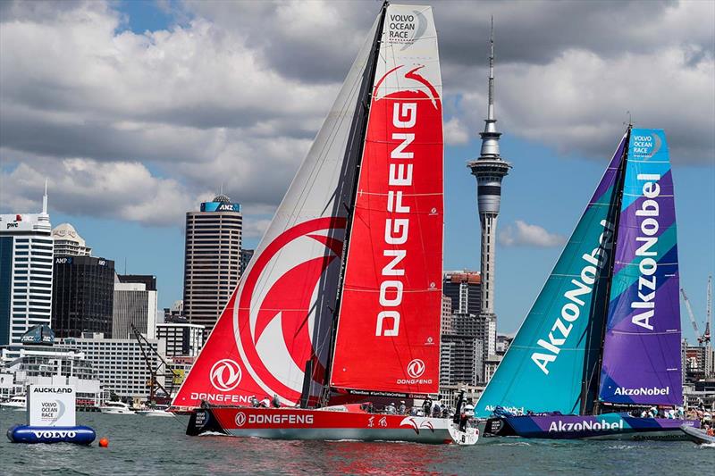 Auckland Stopover - The New Zealand Herald In-Port Race photo copyright Jesus Renedo / Volvo Ocean Race taken at  and featuring the Volvo One-Design class