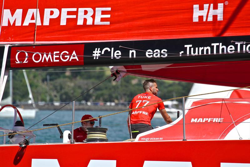 Blair Tuke, (MAPFRE) Volvo Ocean Race - Auckland Stopover In Port Race, Auckland, March 10, photo copyright Richard Gladwell taken at  and featuring the Volvo One-Design class