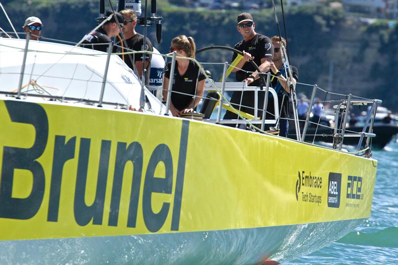 Peter Burling, Team Brunel, Volvo Ocean Race - Auckland Stopover In Port Race, Auckland, March 10, photo copyright Richard Gladwell taken at  and featuring the Volvo One-Design class