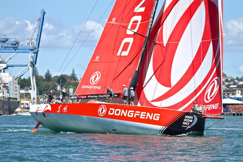 Race winner DongFeng, Volvo Ocean Race - Auckland Stopover In Port Race, Auckland, March 10, photo copyright Richard Gladwell taken at  and featuring the Volvo One-Design class