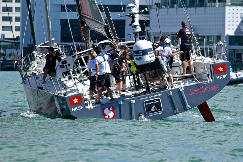 SHK Scallywag - Volvo Ocean Race - Auckland Stopover In Port Race, Auckland, March 10, photo copyright Richard Gladwell taken at  and featuring the Volvo One-Design class