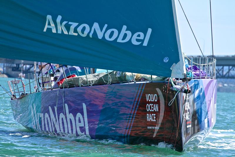 AzkoNobel - Volvo Ocean Race - Auckland Stopover In Port Race, Auckland, March 10, photo copyright Richard Gladwell taken at  and featuring the Volvo One-Design class