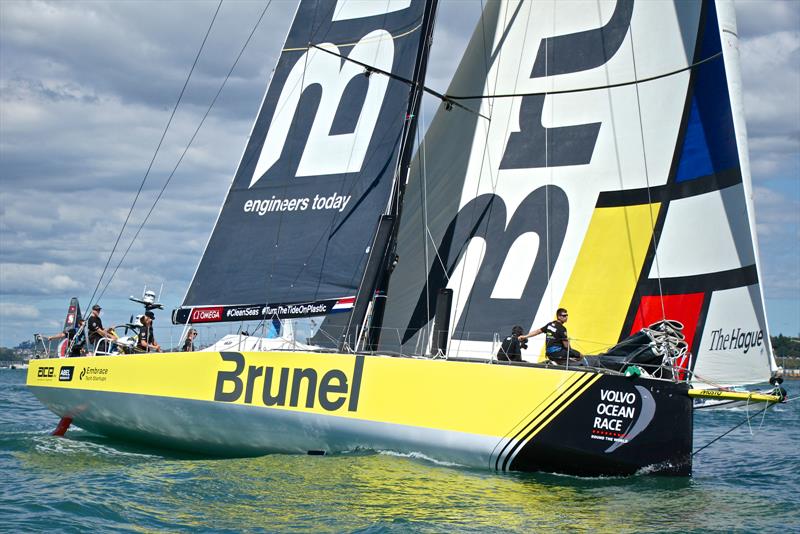 Team Brunel (Peter Burling) - Volvo Ocean Race - Auckland Stopover In Port Race, Auckland, March 10, - photo © Richard Gladwell