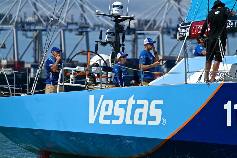 Deep thinking aboard Vestas 11th Hour ahead of the start - Volvo Ocean Race - Auckland Stopover In Port Race, Auckland, March 10, photo copyright Richard Gladwell taken at  and featuring the Volvo One-Design class
