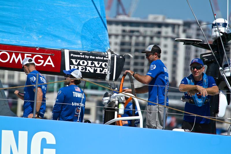 Past winner of te Volvo Ocean race, Mike Sanderson (NZL) on Vestas 11th Hour - Volvo Ocean Race - Auckland Stopover In Port Race, Auckland, March 10, - photo © Richard Gladwell