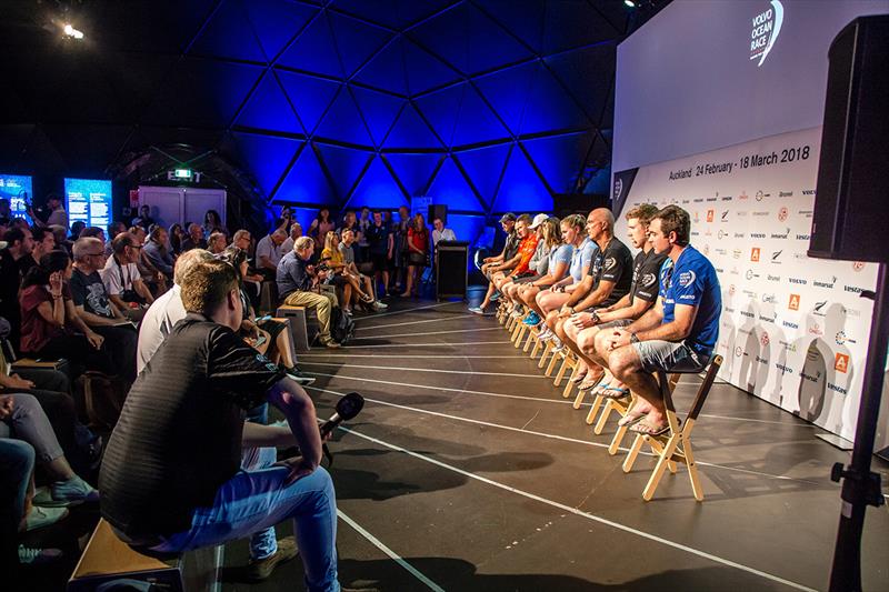 Volvo Ocean Race - Auckland Stopover.Skippers Press Conference 15 March,  photo copyright Jesus Renedo / Volvo Ocean Race taken at  and featuring the Volvo One-Design class