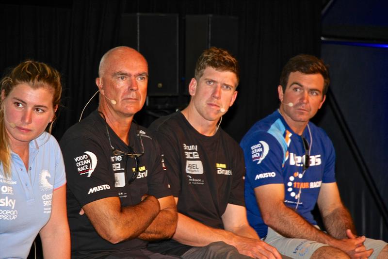 Xabi Fernandez and Peter Burling ( Brunel) Volvo Ocean Race Media Conference Leg 7, Auckland - photo © Richard Gladwell / Photosport