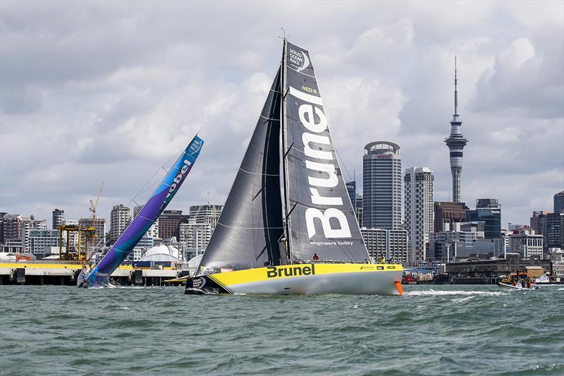 Volvo Ocean Race Leg 7, Auckland to Itajai - Start day photo copyright Jesus Renedo / Volvo Ocean Race taken at  and featuring the Volvo One-Design class