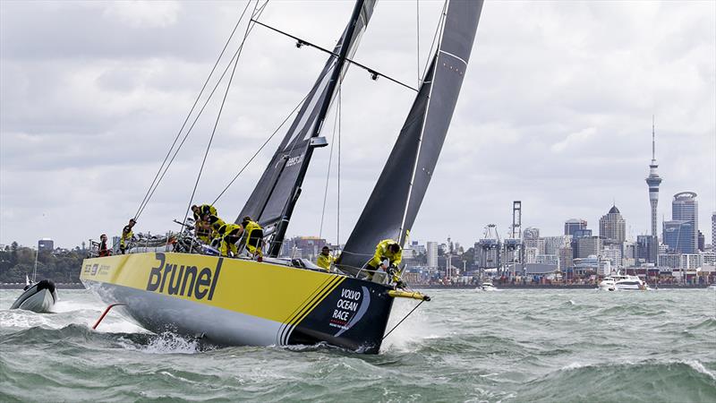 Volvo Ocean Race Leg 7, Auckland to Itajai - Start day photo copyright Jesus Renedo / Volvo Ocean Race taken at  and featuring the Volvo One-Design class