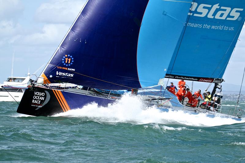 Vestas 11th Hoour Racing - Volvo Ocean Race - Auckland - Leg 7 Start - Auckland - March 18, photo copyright Richard Gladwell taken at  and featuring the Volvo One-Design class