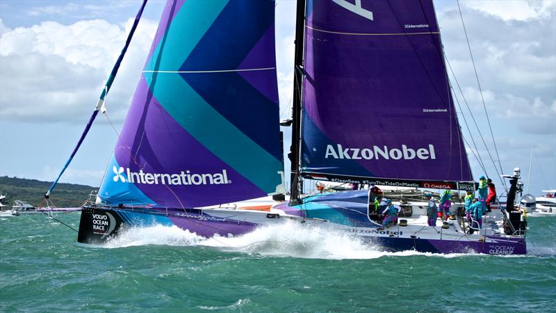 AkzoNobel - Volvo Ocean Race - Auckland - Leg 7 Start - Auckland - March 18, photo copyright Richard Gladwell taken at  and featuring the Volvo One-Design class