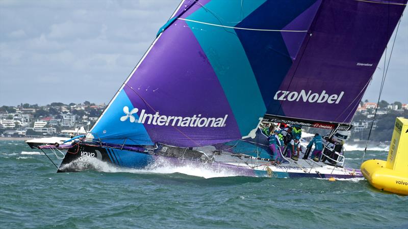 AkzoNobel - Volvo Ocean Race - Auckland - Leg 7 Start - Auckland - March 18, photo copyright Richard Gladwell taken at  and featuring the Volvo One-Design class