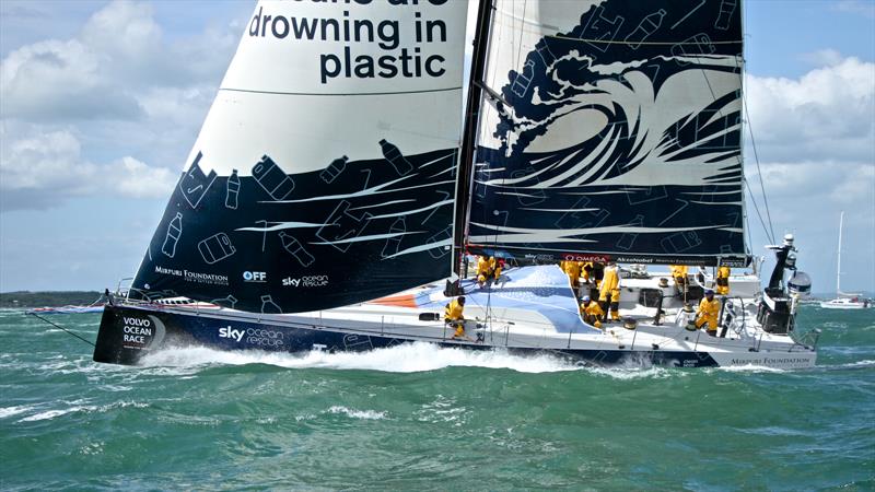 Turn the Tide on Plastic - Volvo Ocean Race - Auckland - Leg 7 Start - Auckland - March 18, photo copyright Richard Gladwell taken at  and featuring the Volvo One-Design class
