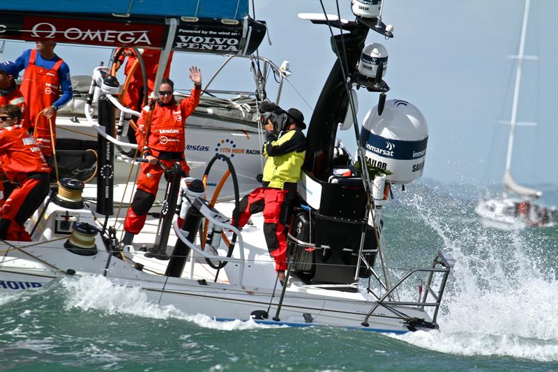 Vestas 11th Hour Racing - Volvo Ocean Race - Auckland - Leg 7 Start - Auckland - March 18, photo copyright Richard Gladwell taken at  and featuring the Volvo One-Design class