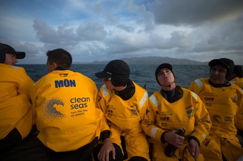 Volvo Ocean Race Leg 7 from Auckland to Itajai, day 1 on board Turn the Tide on Plastic. 18 March photo copyright Sam Greenfield / Volvo Ocean Race taken at  and featuring the Volvo One-Design class