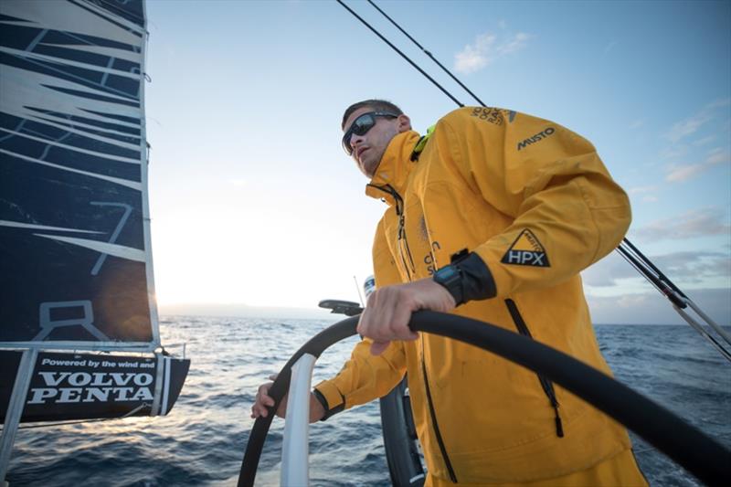 Volvo Ocean Race Leg 7 from Auckland to Itajai, day 2 on board Turn the Tide on Plastic. The fleet says goodbye to New Zealand. 19 March photo copyright Sam Greenfield / Volvo Ocean Race taken at  and featuring the Volvo One-Design class